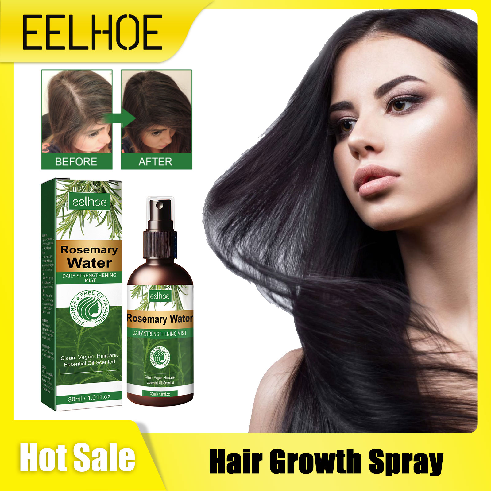 Hair Care Natur - Rosemary Spray for Hair Nourishing Scalp