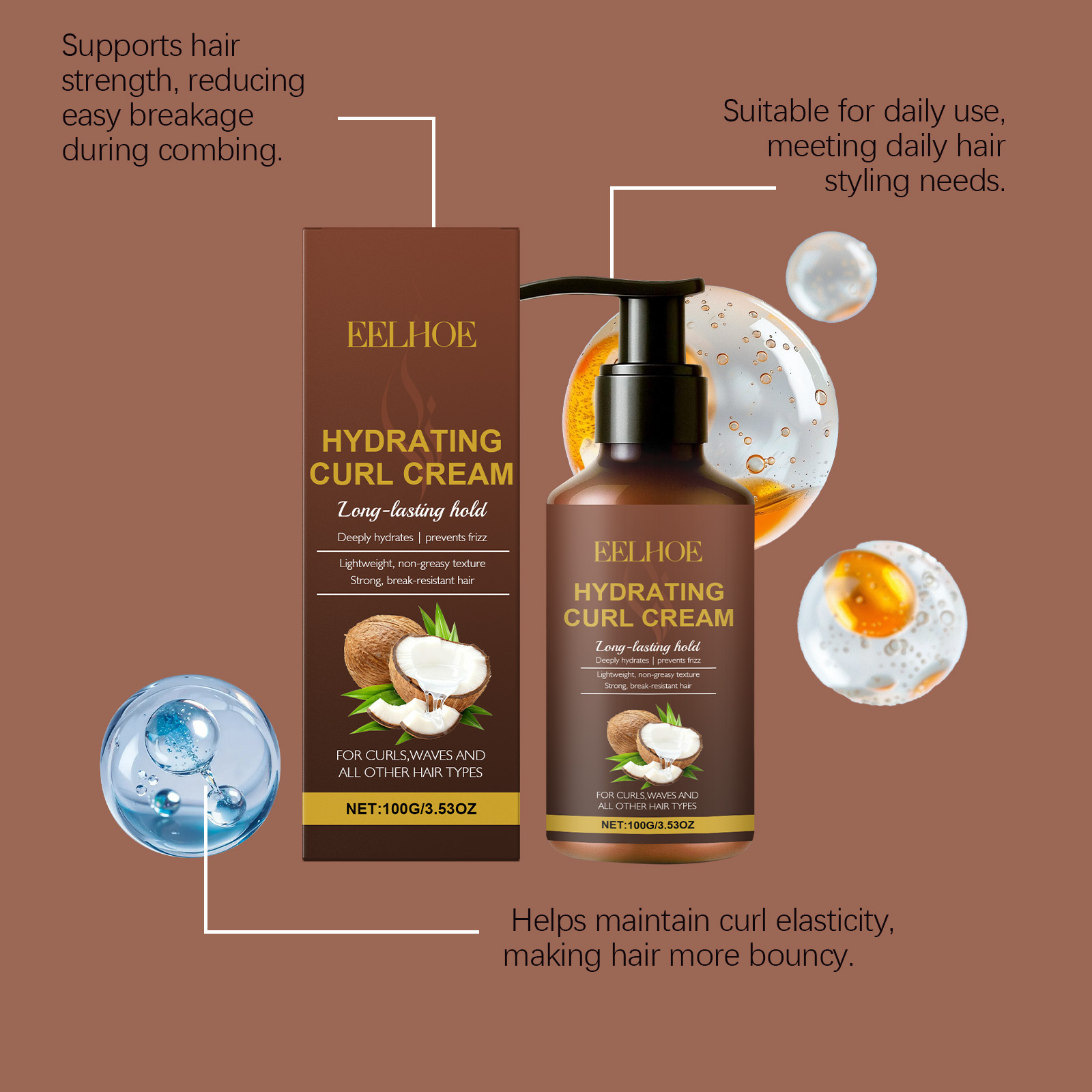 Curl Styling Cream for Wavy an - Hair Care Natur ulasan dan harga