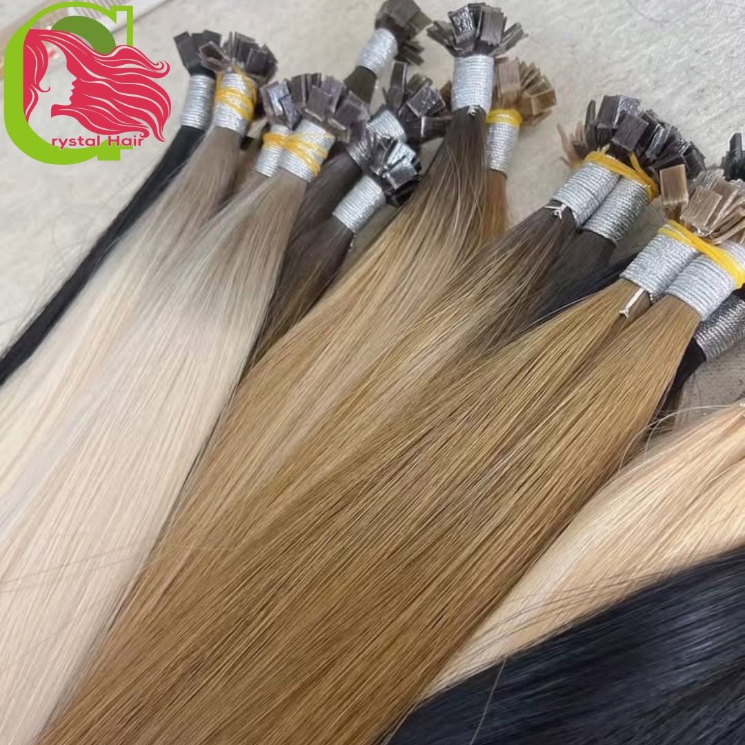 Human Hair Flat Tip  Extension - Hair Care Color ulasan dan harga