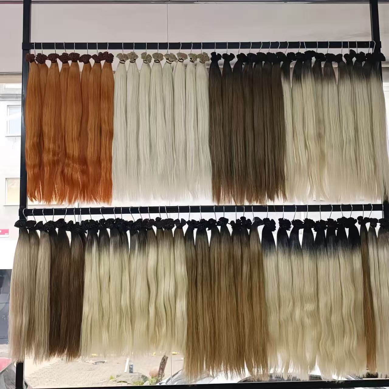 Human Hair Flat Tip  Extension - Hair Care Color ulasan dan harga
