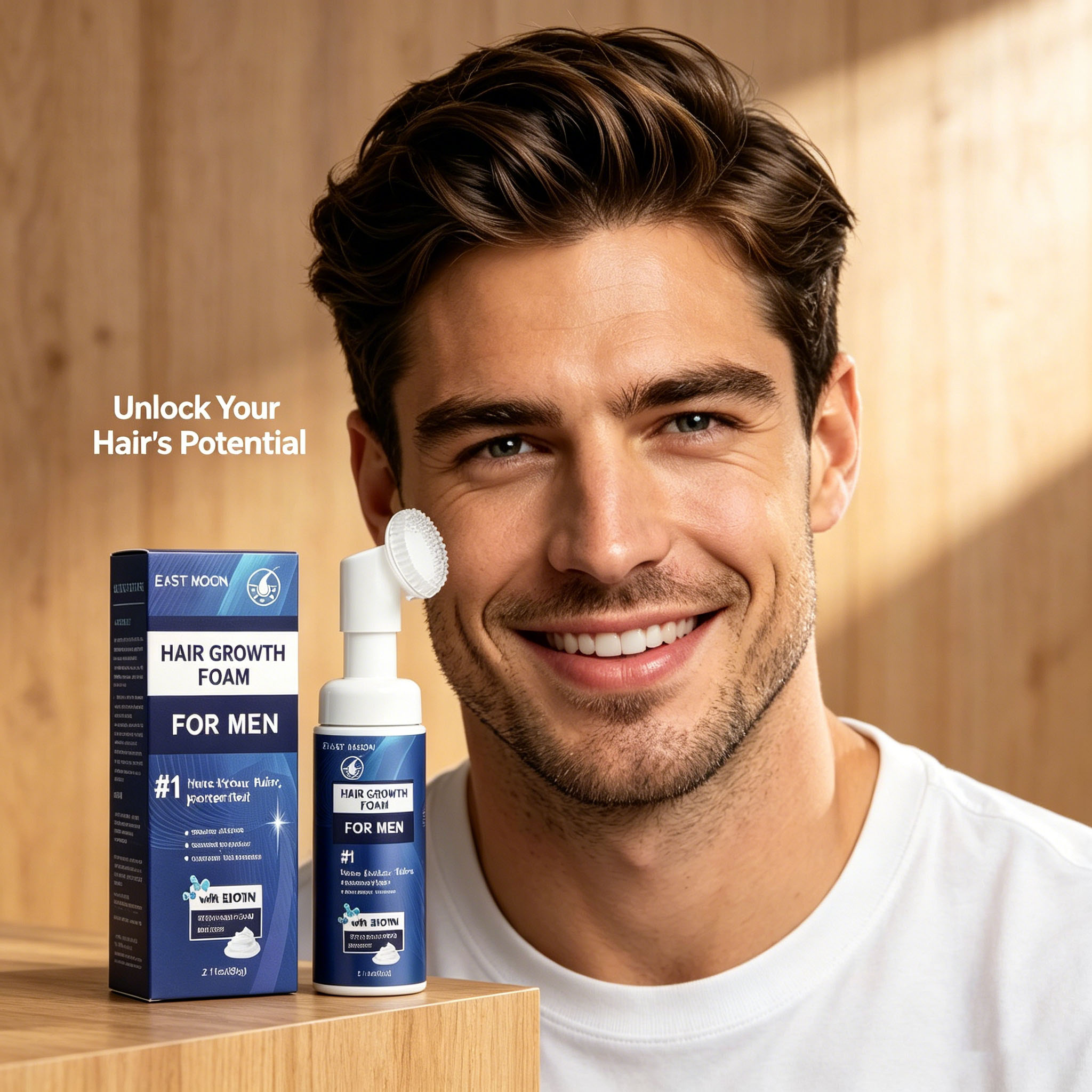 Hair Growth Foam Silicone Brus - Hair Care Natur ulasan dan harga
