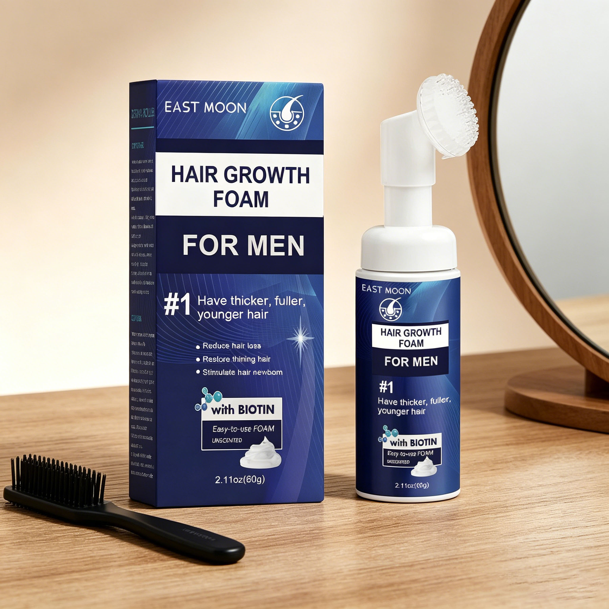 Hair Growth Foam Silicone Brus - Hair Care Natur ulasan dan harga